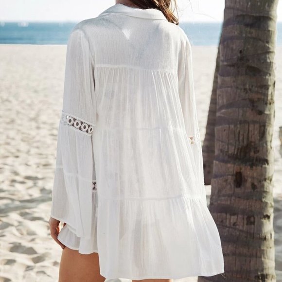 Bell Sleeve Layered Cover Up - Picture 6 of 12